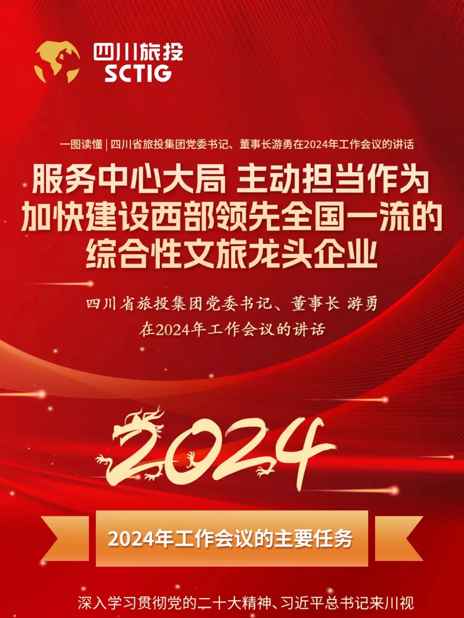 四川省南宫28集团党委书记、董事长游勇在2024年岁情聚会的讲话